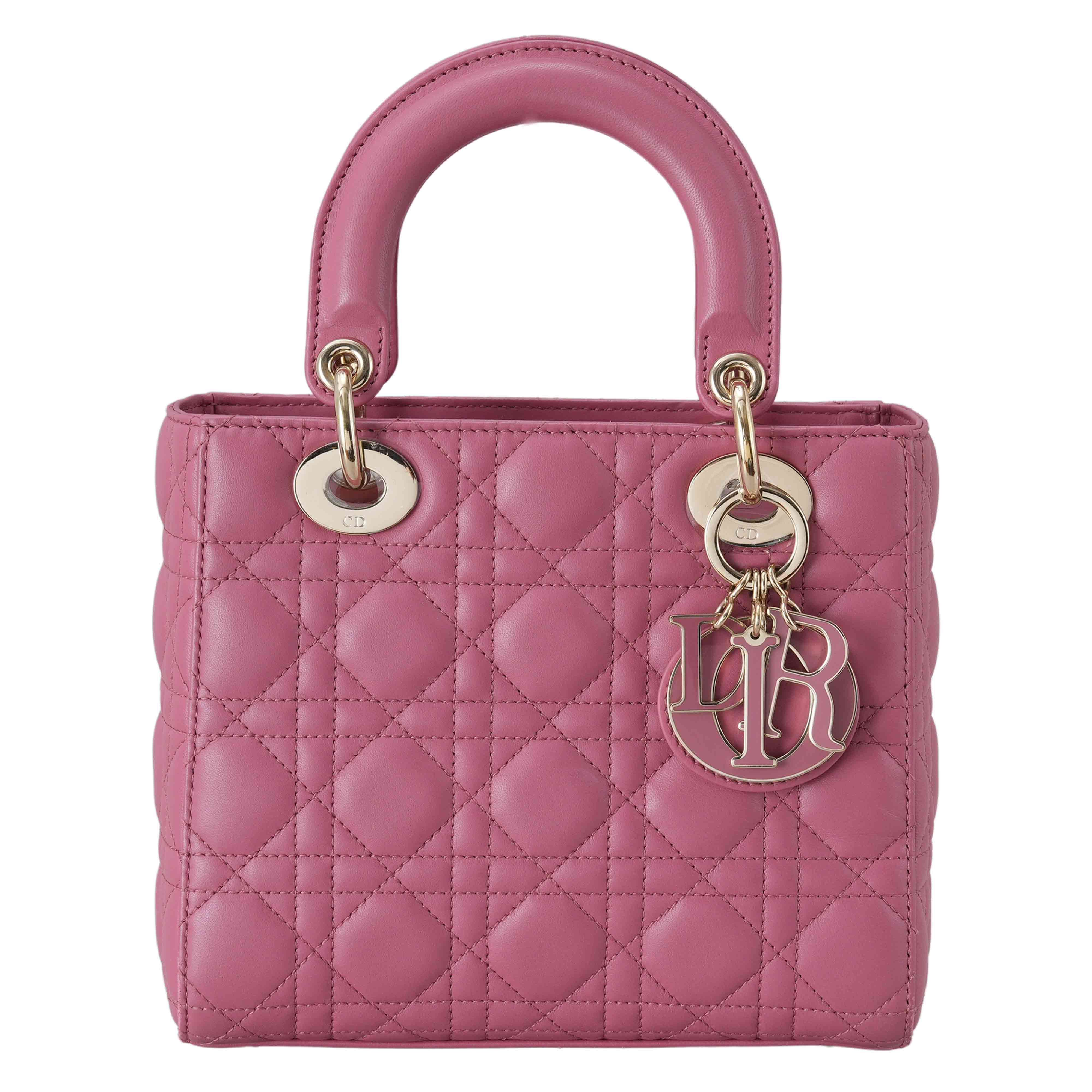 CHRISTIAN DIOR(USED)크리스찬디올 램스킨 레이디디올 스몰 MY ABC